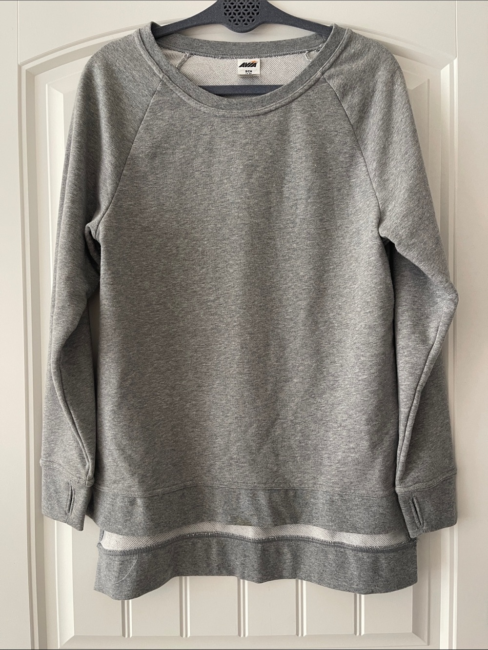 Avia Gray Women’s Tunic Length Sweatshirt Small